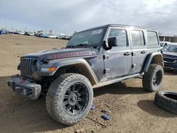 Salvage cars for sale from Copart Brighton, CO: 2018 Jeep Wrangler Unlimited Rubicon