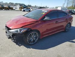 Vehiculos salvage en venta de Copart Dunn, NC: 2017 Hyundai Elantra Sport