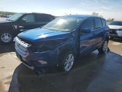 Salvage cars for sale at Grand Prairie, TX auction: 2019 Ford Escape SE