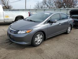 Honda Civic Hybrid salvage cars for sale: 2012 Honda Civic Hybrid