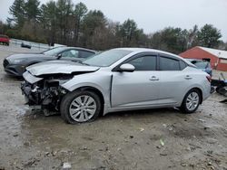 Salvage cars for sale at Mendon, MA auction: 2022 Nissan Sentra S