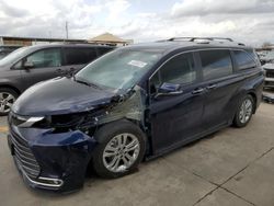 Vehiculos salvage en venta de Copart Grand Prairie, TX: 2022 Toyota Sienna Limited