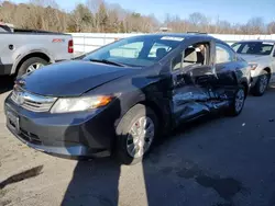 Salvage cars for sale at Assonet, MA auction: 2012 Honda Civic LX