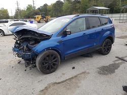 Salvage cars for sale at Savannah, GA auction: 2017 Ford Escape Titanium