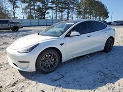 Salvage cars for sale at Loganville, GA auction: 2021 Tesla Model 3