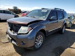 Salvage cars for sale from Copart Brighton, CO: 2010 Nissan Pathfinder S