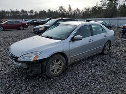 Salvage cars for sale at Windham, ME auction: 2007 Honda Accord SE