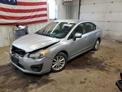 Salvage cars for sale from Copart Lyman, ME: 2013 Subaru Impreza Premium