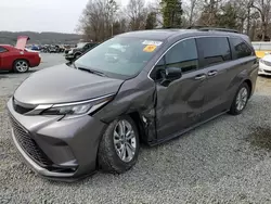 Toyota Sienna salvage cars for sale: 2022 Toyota Sienna XSE