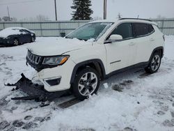 Salvage cars for sale from Copart Ham Lake, MN: 2021 Jeep Compass Limited