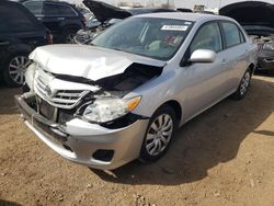 Salvage cars for sale at Elgin, IL auction: 2013 Toyota Corolla Base