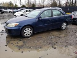 Salvage cars for sale at Waldorf, MD auction: 2004 Toyota Camry LE