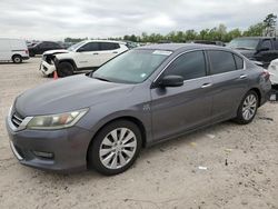 Salvage cars for sale from Copart Houston, TX: 2015 Honda Accord EX