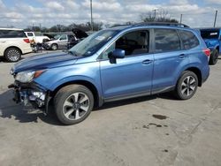 Subaru Forester salvage cars for sale: 2017 Subaru Forester 2.5I Premium