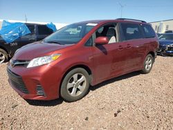 Salvage cars for sale from Copart Phoenix, AZ: 2019 Toyota Sienna LE
