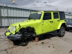 Jeep Wrangler salvage cars for sale: 2017 Jeep Wrangler Unlimited Sahara