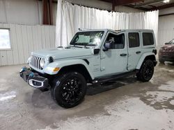 Salvage cars for sale from Copart -no: 2024 Jeep Wrangler Sahara 4XE