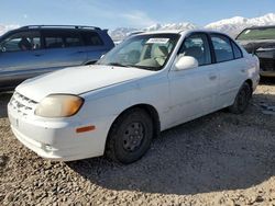 Hyundai Accent GL salvage cars for sale: 2003 Hyundai Accent GL