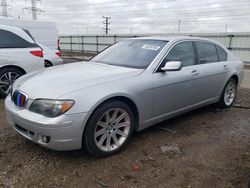 Salvage cars for sale at Dyer, IN auction: 2006 BMW 750 LI