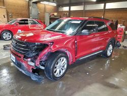 Salvage cars for sale from Copart Ebensburg, PA: 2021 Ford Explorer XLT