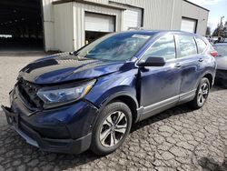 Salvage cars for sale from Copart Woodburn, OR: 2018 Honda CR-V LX