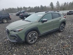 Salvage cars for sale at Windham, ME auction: 2024 Subaru Crosstrek Limited