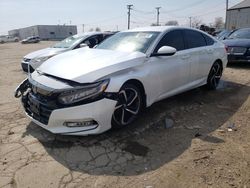 Salvage cars for sale at Chicago Heights, IL auction: 2020 Honda Accord Sport