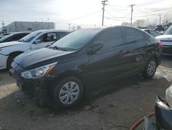 Salvage cars for sale at Chicago Heights, IL auction: 2017 Hyundai Accent SE