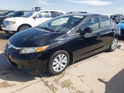 Salvage cars for sale at Grand Prairie, TX auction: 2012 Honda Civic LX