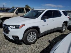Salvage cars for sale at Reno, NV auction: 2021 Chevrolet Traverse LS