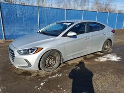 Salvage cars for sale from Copart Atlantic Canada Auction, NB: 2017 Hyundai Elantra SE