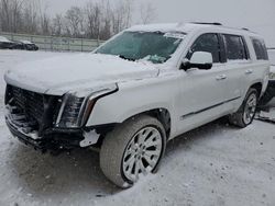 Salvage cars for sale at Leroy, NY auction: 2016 Cadillac Escalade Luxury