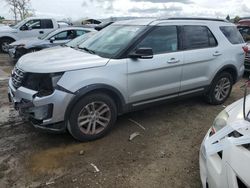 Ford Explorer salvage cars for sale: 2017 Ford Explorer XLT