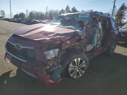 Salvage cars for sale at Denver, CO auction: 2022 Toyota Highlander XLE