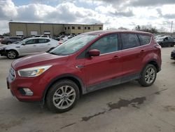 Salvage cars for sale at Wilmer, TX auction: 2017 Ford Escape SE