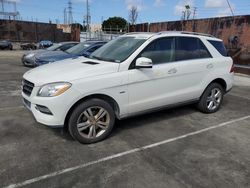 Mercedes-Benz salvage cars for sale: 2012 Mercedes-Benz ML 350 4matic