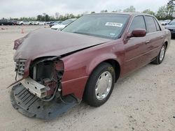 Salvage cars for sale from Copart Houston, TX: 2001 Cadillac Deville DHS
