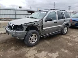 Salvage cars for sale at Dyer, IN auction: 2000 Jeep Grand Cherokee Laredo