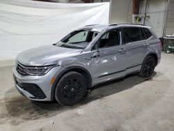 Salvage cars for sale at North Billerica, MA auction: 2022 Volkswagen Tiguan SE R-LINE Black