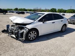Salvage cars for sale at San Antonio, TX auction: 2021 Toyota Corolla LE