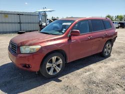 Salvage cars for sale from Copart Houston, TX: 2008 Toyota Highlander Sport