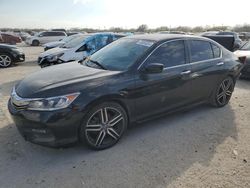 Salvage cars for sale at San Antonio, TX auction: 2016 Honda Accord Sport