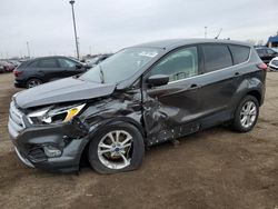 Salvage cars for sale from Copart Woodhaven, MI: 2019 Ford Escape SE