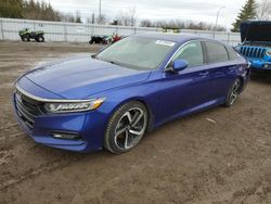 Honda Accord Sport Vehiculos salvage en venta: 2019 Honda Accord Sport