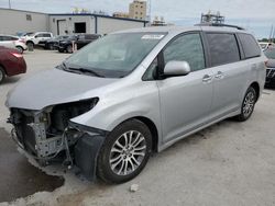 Salvage cars for sale from Copart New Orleans, LA: 2018 Toyota Sienna XLE