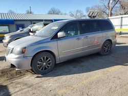 Salvage cars for sale at Wichita, KS auction: 2015 Chrysler Town & Country S