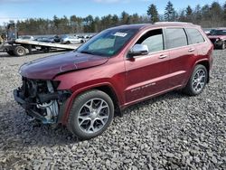 Salvage cars for sale at Windham, ME auction: 2020 Jeep Grand Cherokee Overland