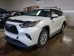 Salvage cars for sale from Copart Elgin, IL: 2021 Toyota Highlander Hybrid Limited
