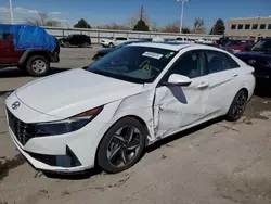 Salvage cars for sale at Littleton, CO auction: 2021 Hyundai Elantra SEL