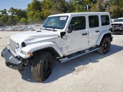 Salvage cars for sale at Ocala, FL auction: 2023 Jeep Wrangler Sahara 4XE